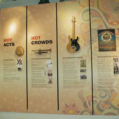Jazz and Rock/Pop concerts on south wall