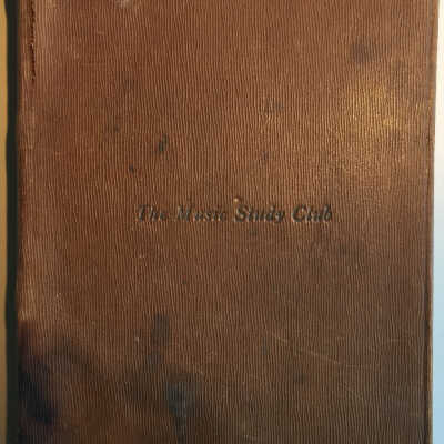 Douglas Music Study Club Record Book 1