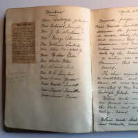          Douglas Music Study Club: first page of first record book
   