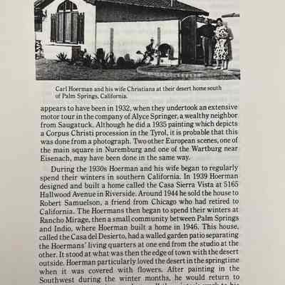 Carl Hoerman and his wife Christiana at teh desert home south of Palm Springs, California