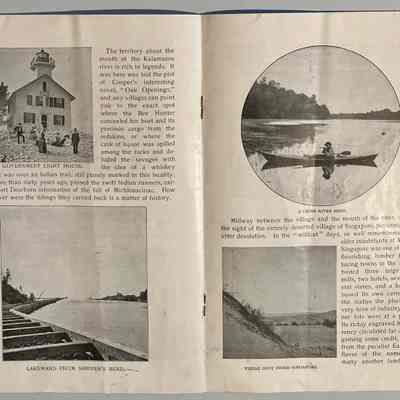 Saugatuck Light House: reference to "The Oak Openings; or, The Bee Hunter" a 1848 novel by James Fenimore Cooper.