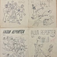 INJUN REPORTER Newspaper covers
