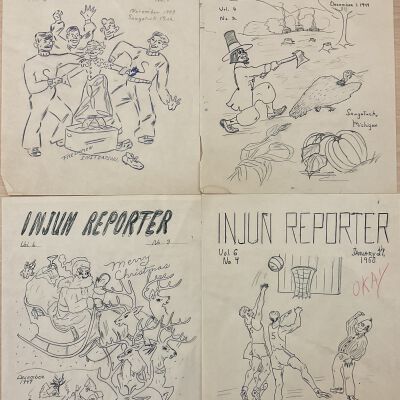 INJUN REPORTER Newspaper covers