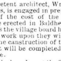          cr1886052101PavillionForBaldheadPark.jpg 13KB; William Finley of Douglas prepares plan for pavillion [sic]
   