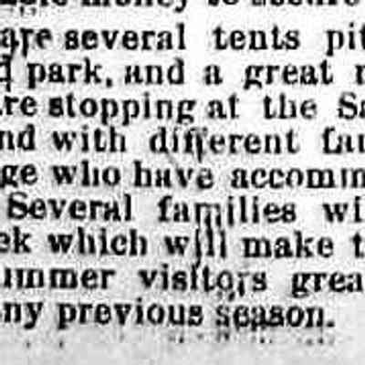 cr1887071501Resorters-BaldheadPark.jpg 18KB: tents at the park
