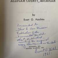          Signed by the author, Evert Hutchins in 1961
   