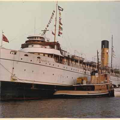 KeewatinWithTugD.jpg 3.8MB: RJ Peterson collection - Digital file on Jack Sheridan Drive 2021.72.02