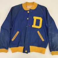          Douglas Athletic Club baseball letter jacket front
   