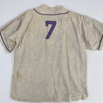 Douglas Athletic Club baseball jersey 7 back