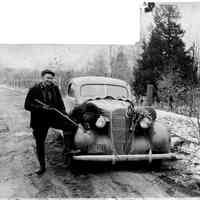          89-1-275_Allen_Wood.jpg 963KB; Allen Wood with bear and buck, license plate 1937, possibly Allen G. Wood 1900-1967
   