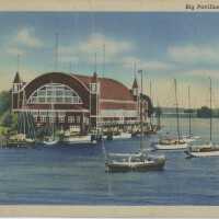 Big Pavilion and Yachts Postcard