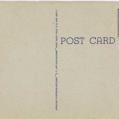 Big Pavilion and Yachts Postcard Reverse