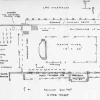          Pavilion floor plan RTR; drawing by Jim Schmiechen
   