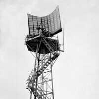          This image was featured as History Mystery #42 with the solution: Part of the Cold War air defense system, this radar sweep fit nicely inside the ball on top of Mt. Baldhead.
   