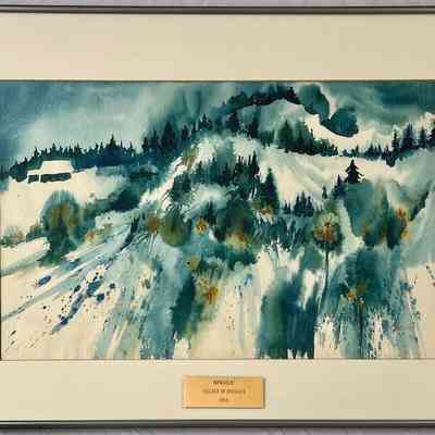 Mountain Scene by Bonevich