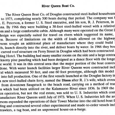 Excerpt from "Built on the Banks of the Kalamazoo" by Kit Lane: Accession number 2019.35.116