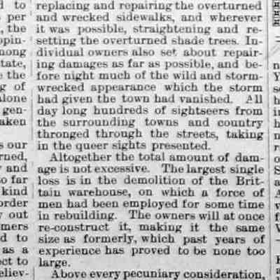Lake Shore Commercial July 31, 1896: "The Late Tornado" part 3/3