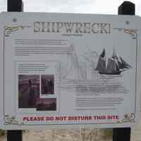          https://www.waymarking.com/waymarks/wm1YQ1_George_F_Foster_Point_Sable_MI; The DNR has outlined the wreck with posts (bow, stern, port and starboard sides) and placed an informational sign at the location.

From the historical information sign on-site:

Receding lake levels of the Great Lakes have uncovered many natural and historical remnants of previous times. Shipwrecks, piers and other remnants of early shipping commerce have been revealed along Lake Michigan. This previous undocumented shipwreck site was discovered [in] the last few years.

On April 19, 2004 a team from the Office of the State Archaeologist, Michigan Historical Center and the Thunder Bay National Marine Sanctuary and Underwater Preserve conducted an exploratory excavation to determine the identity of this ship.

The shipwreck located on the beach a Ludington State Park consists of a centerboard trunk, centerboard, exposed starboard frame heads, and stern and stem posts. The majority of the vessel’s upper works are missing, while the keel hull strakes and bilge elements remain covered in sand. The wreck is oriented bow north. The site measures 94.5 feet in overall length, making the vessel representative of literally hundreds of smaller schooners built on the Great Lakes between the 1840s and 1870s. Almost all of these ships were two-mast schooners what a carrying capacity of about 150 tons. They carried virtually anything that had to be transported from one point to another, but principally lumber, grain, salt and coal. A very large percentage of the contemporary fleet carried lumber to Chicago from ports in Western Michigan. Passengers were more often carried in steamships.

The Point Sable wreck may be the schooner GEORGE F. FOSTER, which was built in Newark (now Saugatuck), Michigan in 1852 by Jacob Randall. She was 93.6 feet long, 21.5 feet wide, and measured 123 tons. The ship was lost when she wrecked a Point Sable with a load of lumber on or about October 19, 1872. She was bound from Grand Haven to Chicago when she was blown off course by a Fall gale. At the time of her loss she was owned by John Hanson of Chicago.

Several hundred schooners were shipwrecked on Lake Michigan between 1830 and 1920.
   