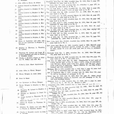 Otto-FelkersSubdivision-2-19.jpg 1.2MB: Two-page abstract of title for Felker's Lake Shore Subdivision 1836-1925, page 2