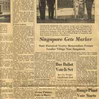          Singapore Historical Marker dedication 1958 picture number 3
   