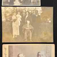          Digital only; Three photos of Eber Snow from the donor's family collection. The backs of the photos are blank.
   