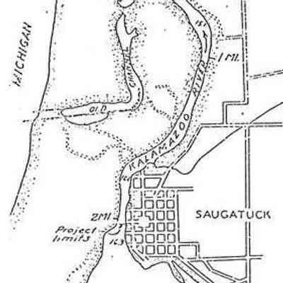 Harbor 1935 with 1906 new channel at top