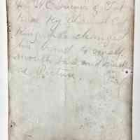          89-1-83C Fishing back of photo; Mr. W.C. Gruner of Fort Knox Ky. Channel Cat King has changed his brand to small mouth bars and muskies re picture?
   