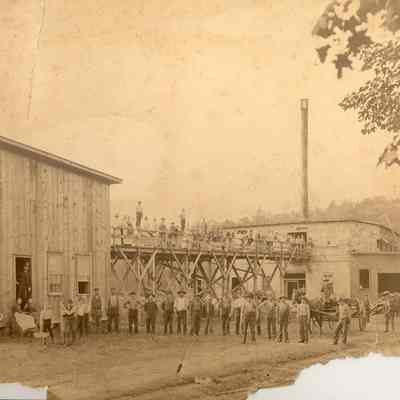Factory Workers.jpg 2.1MB: Another version of this image. Digital file on Jack Sheridan Drive 2021.72.02