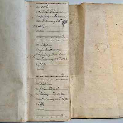 D. Saugatuck Village check book, only subs remaining