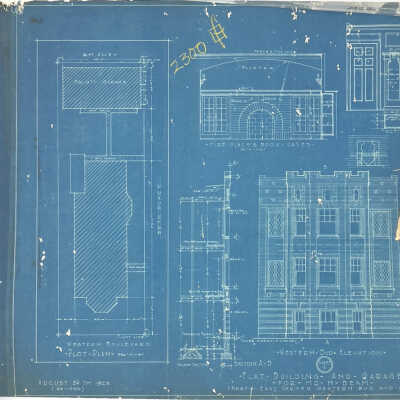 Flat Building And Garage/For Mr. H. Beam (Beam)