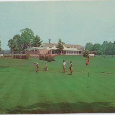 Hamilton Lake Golf & Country Club, 9th Green, postcard