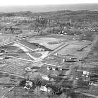          The Harding Hotel - center - was located northeast of Center and Ferry Streets in Douglas. The Terrace Park View Resort is just to the north.; HardingHotelAerialCa1955Gray.jpg 483KB - Digital file from Jack Sheridan Drive 2021.72.02
   