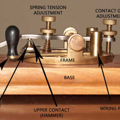 parts of a Western Union Legless Key 2A made by J.H. Bunnell & Co., New York.: from http://kd2uj.com/Telegraphy/photo_gallery/keyparts.html