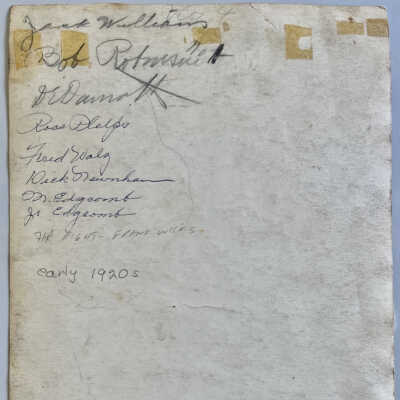 back of photo