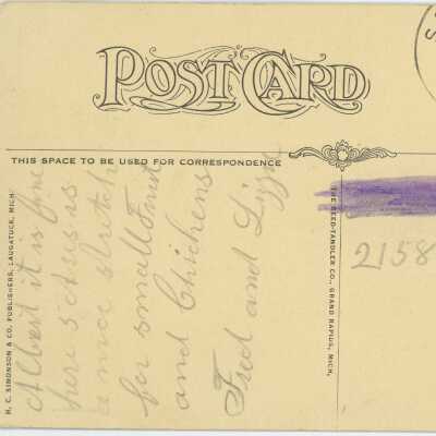 Camp Grounds Postcard Reverse