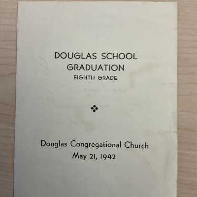 Douglas School Graduation Eight Grade, May 21, 1942