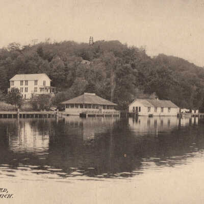 Mt. Baldhead observation tower and Pokagon Inn 31: H.C. Simonson publishers, Reed-Tandler Co., Grand Rapids