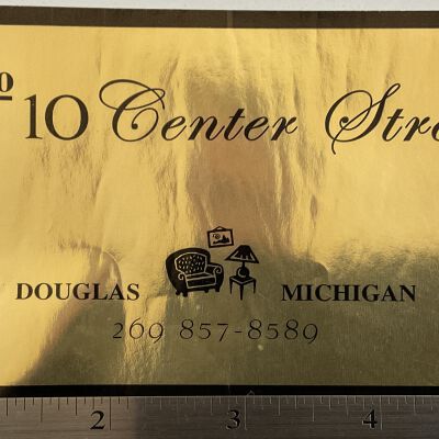 No. 10 Center St. store label