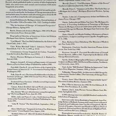 Artist bibliography