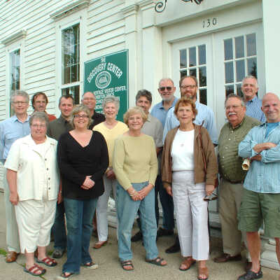 OSH team: (L to R) front row: Peg Sanford, Amy Cook, Mary Voss, unknown, Harold Thieda, Jim Schmiechen
back row: Jeff Wilcox, Steve Darpel, Chuck Carlson, Tom Anthrop, Mark Schrock, Fred Schmidt, Nicolaas Wilkins of Fenn's Design Mill, Ken Carls,