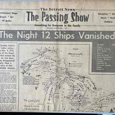 The Night 13 Ships Went Down in the Great Lakes - Detroit Free Press