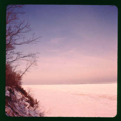 Ice cover on Lake Michigan