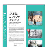          ISABEL GRAHAM 1871–1954; Isabel Graham was an educator, independent woman, and visionary philanthropist. Those
familiar with Douglas United Church of Christ may know her name through its connection
to the fund used to support charitable causes across the community. In 1954 upon her
death, she left $5,000 to the church her father built, $50,000 in today’s dollars. At Isabel’s
request, the money was to be invested and go untouched for 50 years. By 1998, her fund
had grown to $750,000 and today has a value close to $1,000,000. The fund now yields
$30,000 annually to give to local charities.
She was born in 1871 to Hugh and Josephine Sill Graham. She was born and raised here and is buried in the Douglas Cemetery. Her family owned acreage on Union and Wylie and their home, which is still standing today, at 400 South Union street was called Bonnie Meadows.
The family farmed corn, oats, buckwheat and apples.
Isabel went to college at the Michigan State Normal School—today it is called Eastern
Michigan University. After graduating she went on to become a school teacher in the
Chicago area. She lived in various places on the near south side of Chicago where eventually
she served as principal at Fiske Elementary. In the 1930 census, she was living with Nona
Butterfield. When asked in the 1930 census what her relationship was to the head of the
household, Isabel listed her relationship as “partner”. They continued to live together for
over 44 years.
Isabel Graham died on May 7, 1954; she was almost 83 years old. On a macro level, she lived
through some of our nation’s most historically significant periods—the second industrial
revolution, the Great Depressions, prohibition, women’s suffrage and two world wars. She
represents all that is good about our community. Her family sowed the ground, her father
built parts of the town and the church, her mom taught the youth and taught her children
to be engaged in civic activities. Her legacy lives on as her donation continues to positively impact the area every single year.
   