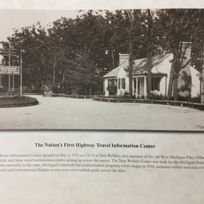 Tourist Information Lodge at New Buffalo, MI: First Tourist Lodge in the United States.