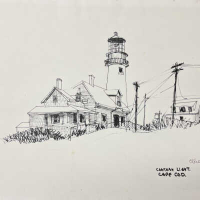 3. Chatham Lighthouse, Cape Cod with tower in back.