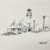          3. Chatham Lighthouse, Cape Cod with tower in back.
   