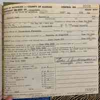          Docket entry one from the smaller, book B.; Richard Bush, Leslie L. Junkerman, James Boyce III
   