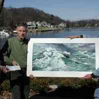          PicCheck.jpg 219KB - transfered from SDHC photo blog in 2023; Previous Blog Info:
Sep 23, 2008
Jack Sheridan, artist, and Bill Werme in front of Pumphouse Museum. Check of $2000 paid to artist for the painting he did which was used in the 2002 Shipwreck exhibit.
   