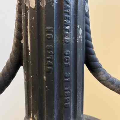 Patent information on lamp base.