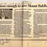 Radar tower newspaper clipping
